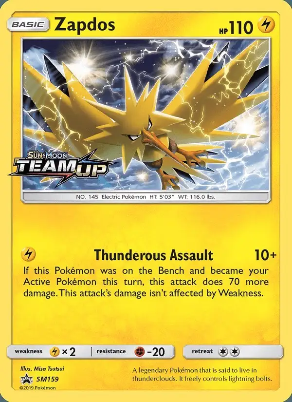 Zapdos #SM159 SM Black Star Promos PSA 10