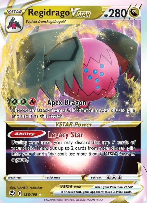 Regidrago VSTAR #136 Silver Tempest PSA 10