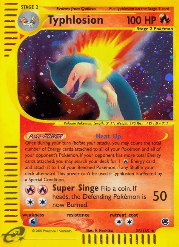 Typhlosion #28 Expedition Base Set PSA 10