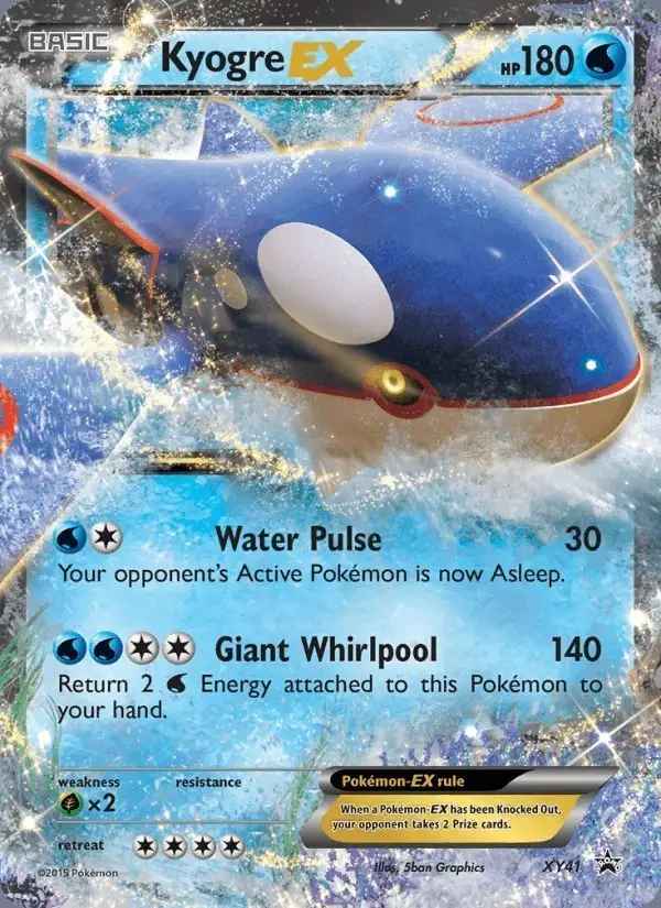Kyogre EX #XY41 XY Black Star Promos PSA 10