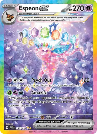 Espeon ex #155 Prismatic Evolutions PSA 10
