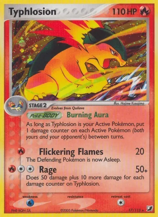Typhlosion #17 Unseen Forces PSA 10