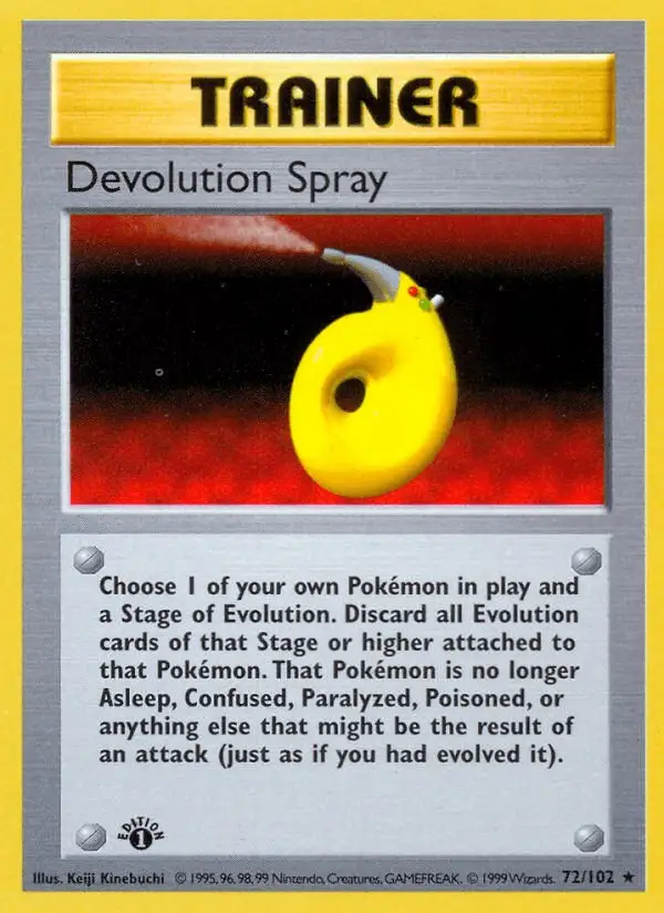 Devolution Spray #72 Base Set PSA 10