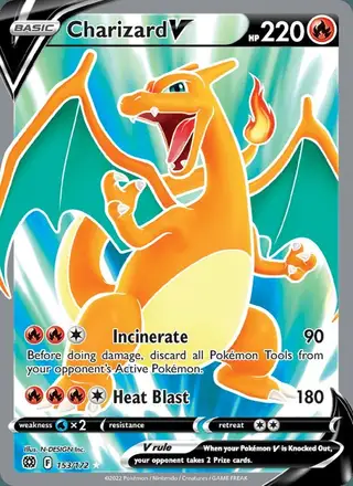 Charizard V #153 Brilliant Stars PSA 10