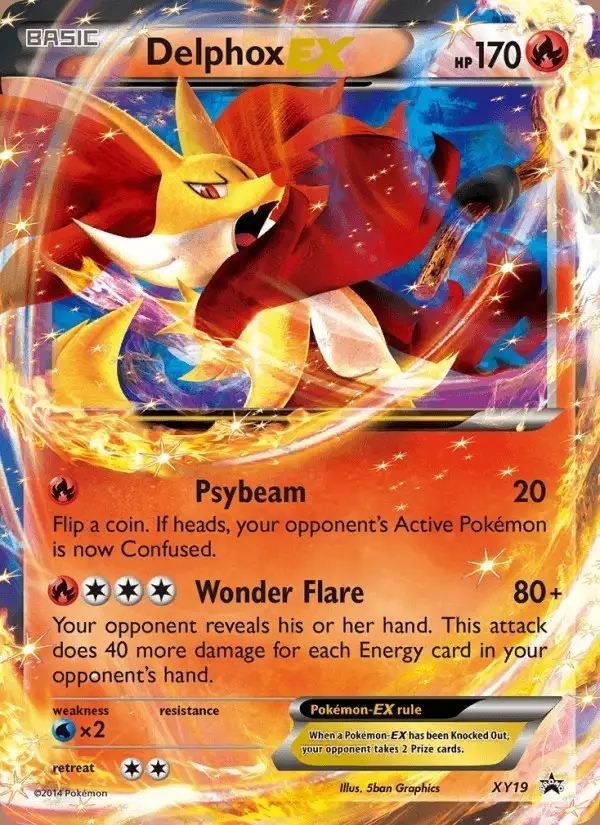 Delphox EX #XY19 XY Black Star Promos PSA 10