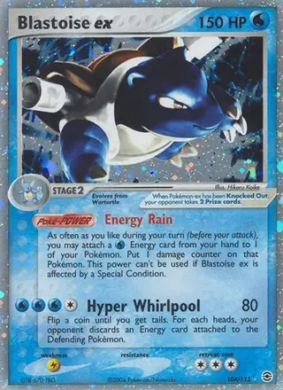 Blastoise ex #104 FireRed & LeafGreen PSA 10