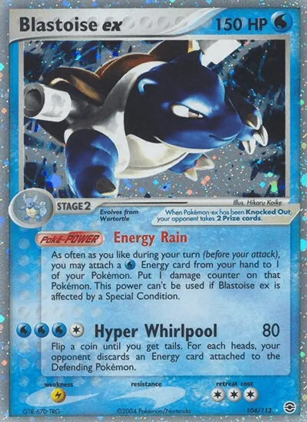 Blastoise ex #104 FireRed & LeafGreen PSA 10