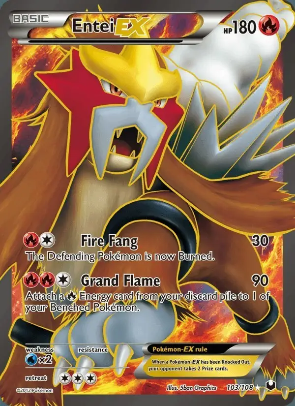 Entei-EX #103 Dark Explorers PSA 10