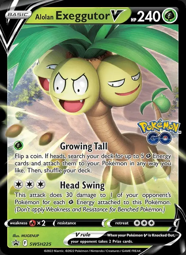Alolan Exeggutor V #SWSH225 SWSH Black Star Promos PSA 10