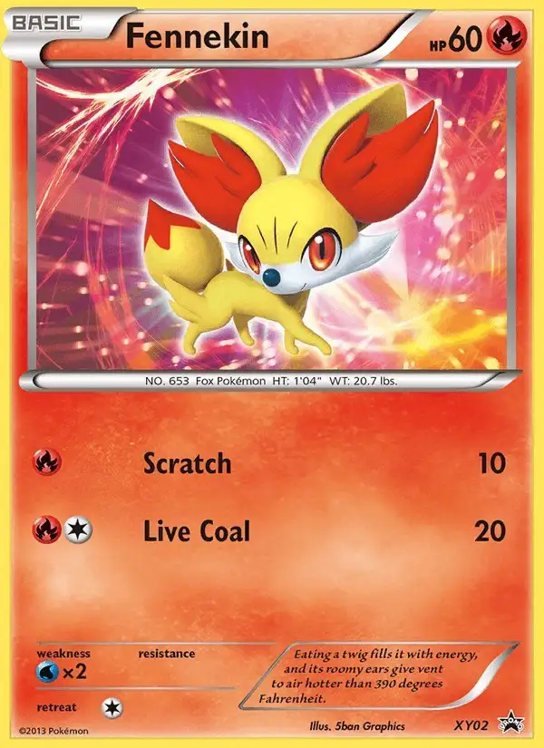 Fennekin #XY02 XY Black Star Promos PSA 10