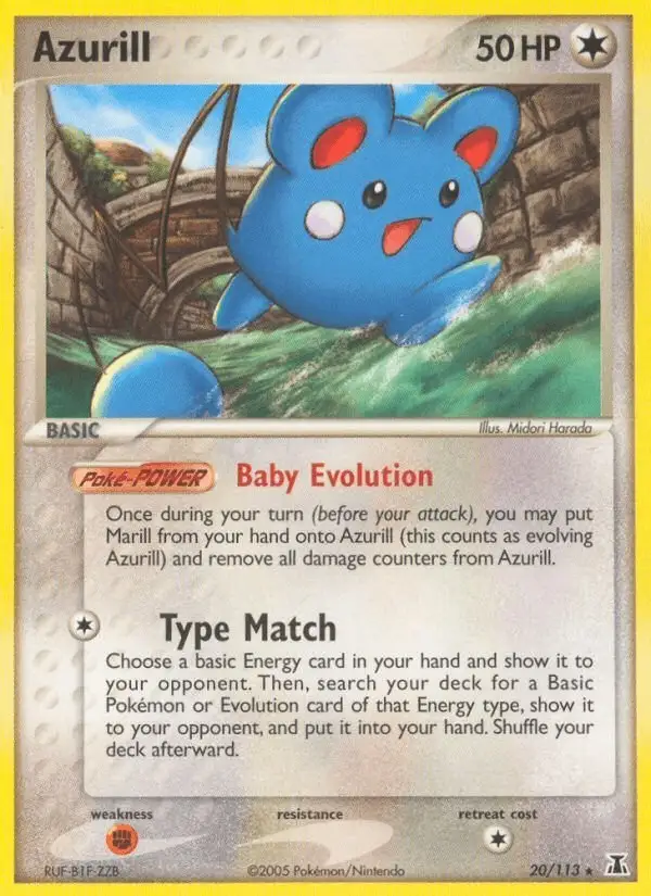 Azurill #20 Delta Species PSA 10