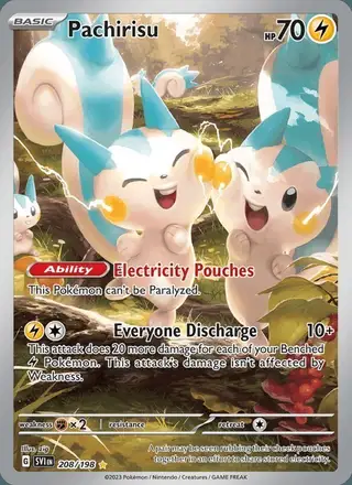 Pachirisu #208 Scarlet & Violet PSA 10
