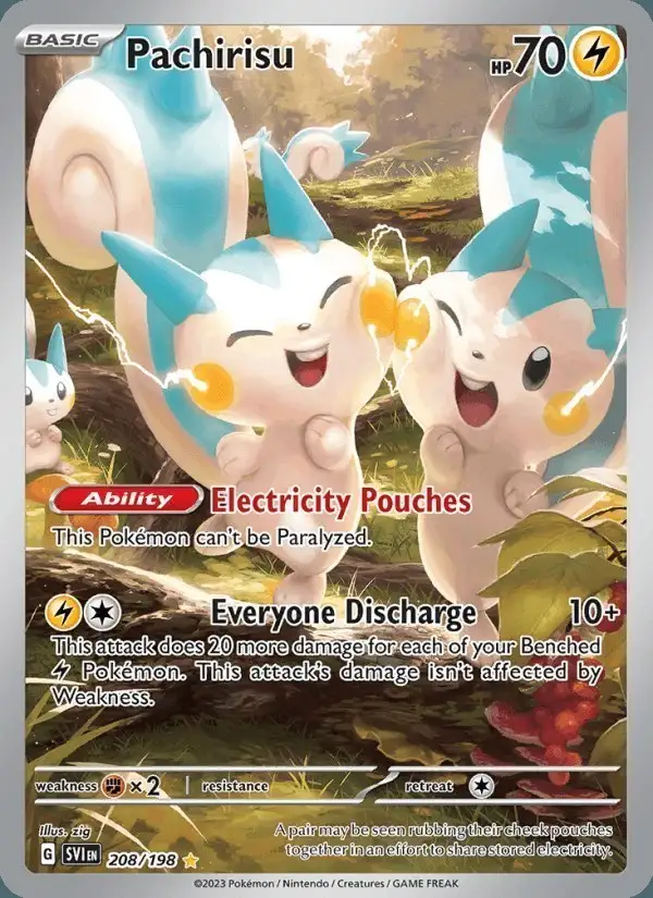 Pachirisu #208 Scarlet & Violet PSA 10