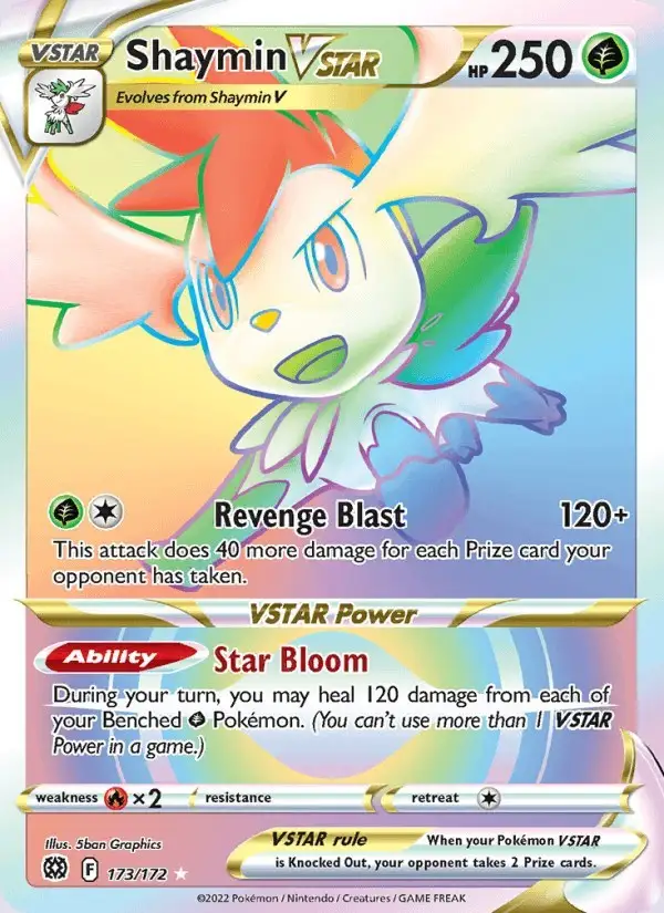 Shaymin VSTAR #173 Brilliant Stars PSA 10