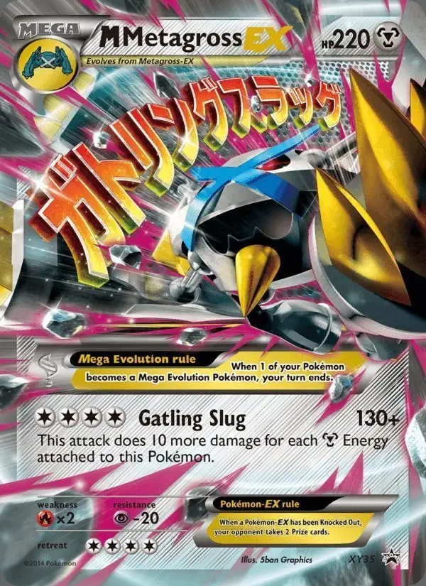 M Metagross EX #XY35 XY Black Star Promos PSA 10