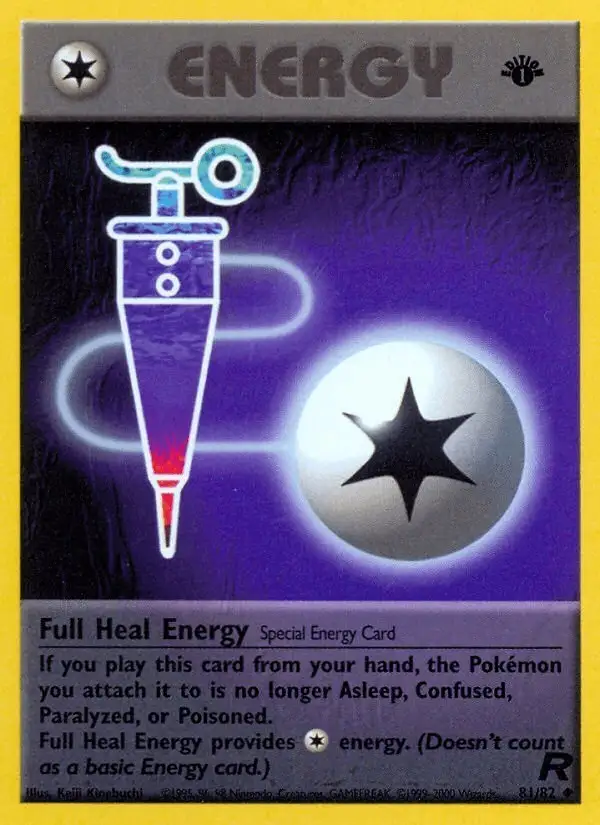 Full Heal Energy #81 Team Rocket PSA 10