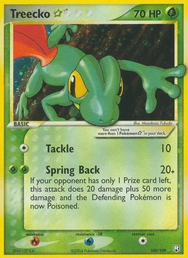 Treecko ☆ #109 Team Rocket Returns PSA 10