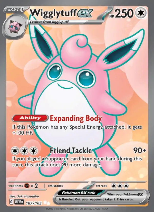 Wigglytuff ex #187 151 PSA 10