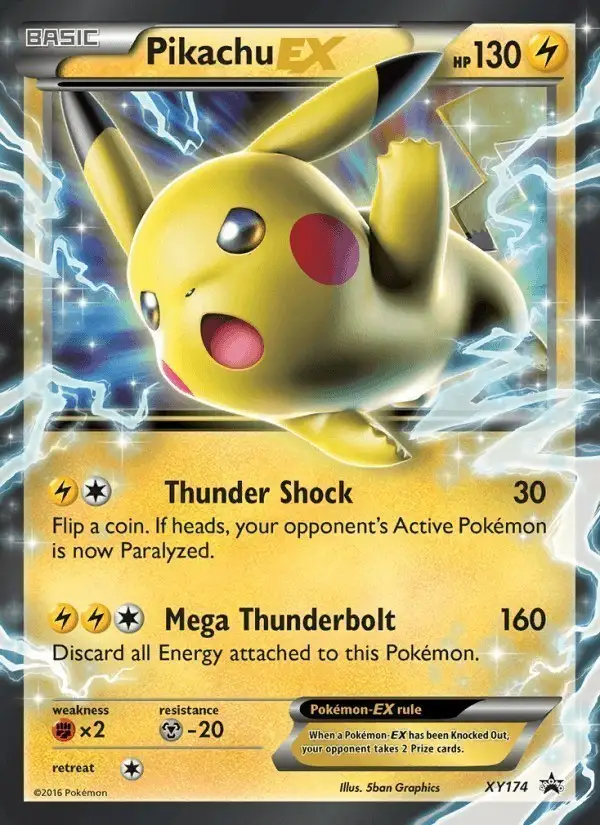 Pikachu-EX #XY174 XY Black Star Promos PSA 10
