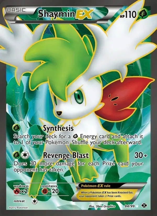 Shaymin-EX #94 Next Destinies PSA 10