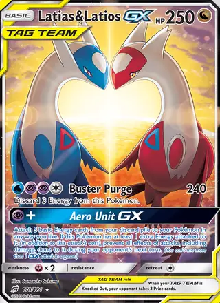 Latias & Latios GX (Full Art) #170 Team Up PSA 10