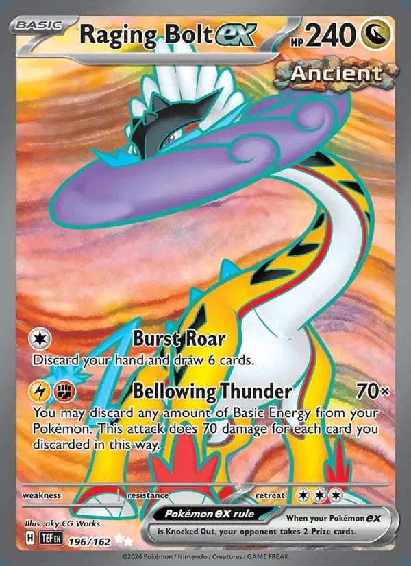 Raging Bolt ex #196 Temporal Forces PSA 10