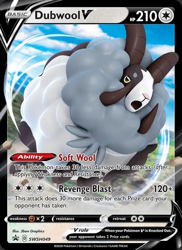 Dubwool V #SWSH049 SWSH Black Star Promos PSA 10