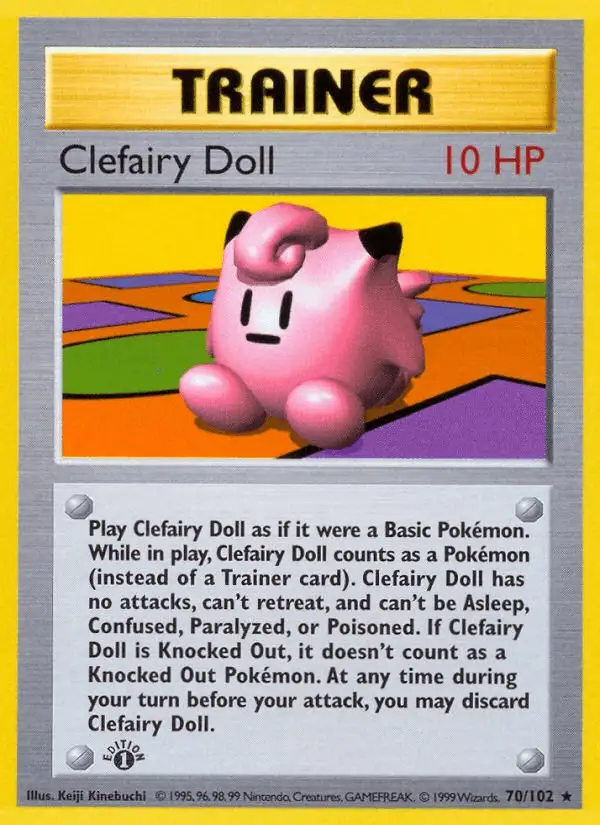 Clefairy Doll #70 Base Set PSA 10