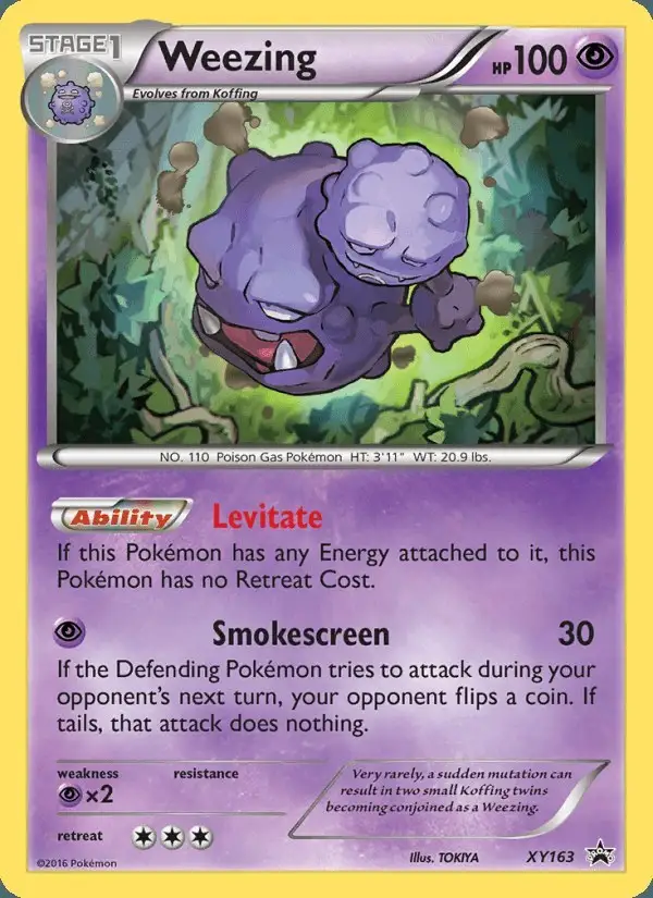 Weezing #XY163 XY Black Star Promos PSA 10