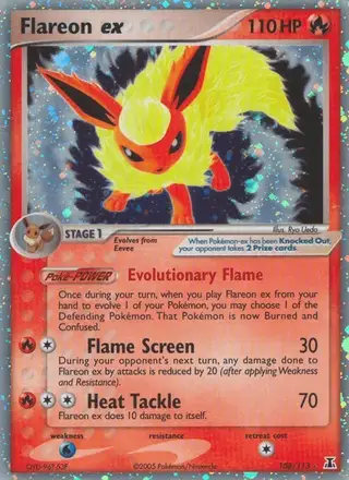 Flareon ex #108 Delta Species PSA 10