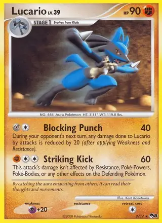 Lucario #2 POP Series 8 PSA 10
