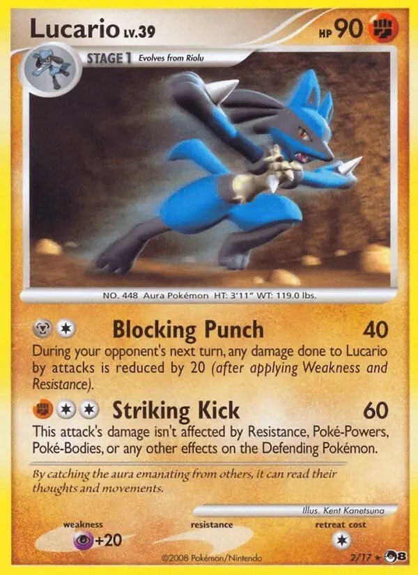 Lucario #2 POP Series 8 PSA 10