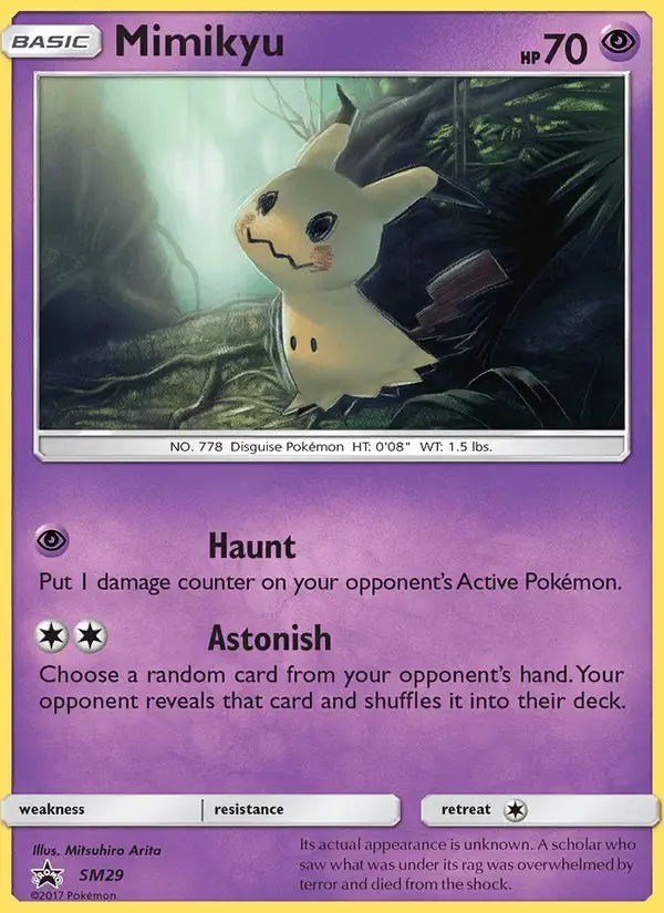 Mimikyu #SM29 SM Black Star Promos PSA 10