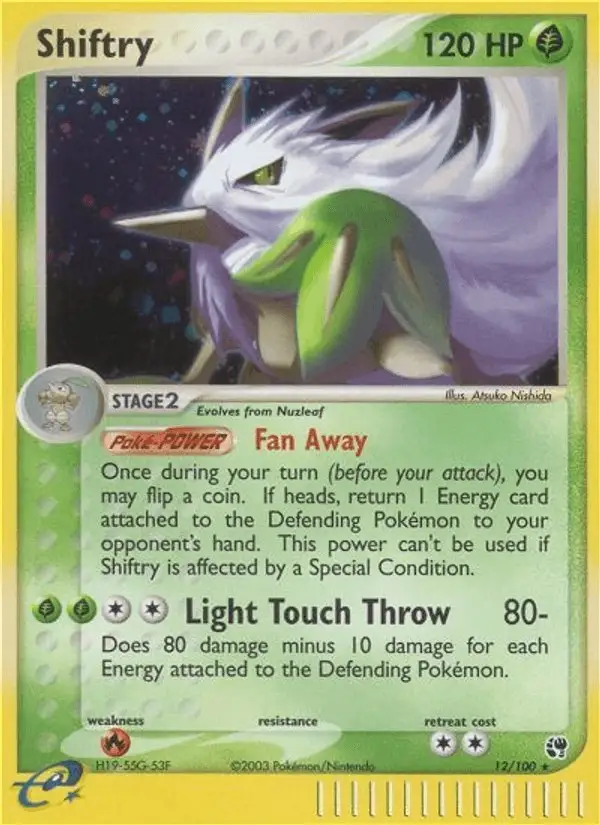 Shiftry #12 Sandstorm PSA 10
