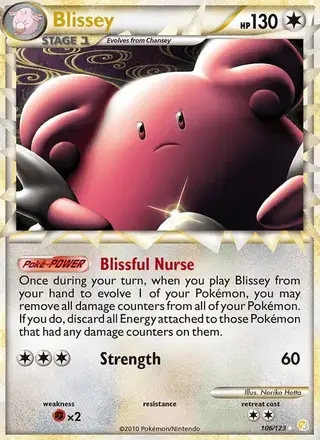 Blissey #106 HeartGold SoulSilver PSA 10