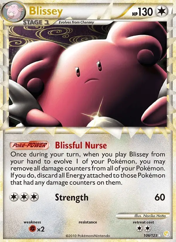 Blissey #106 HeartGold SoulSilver PSA 10