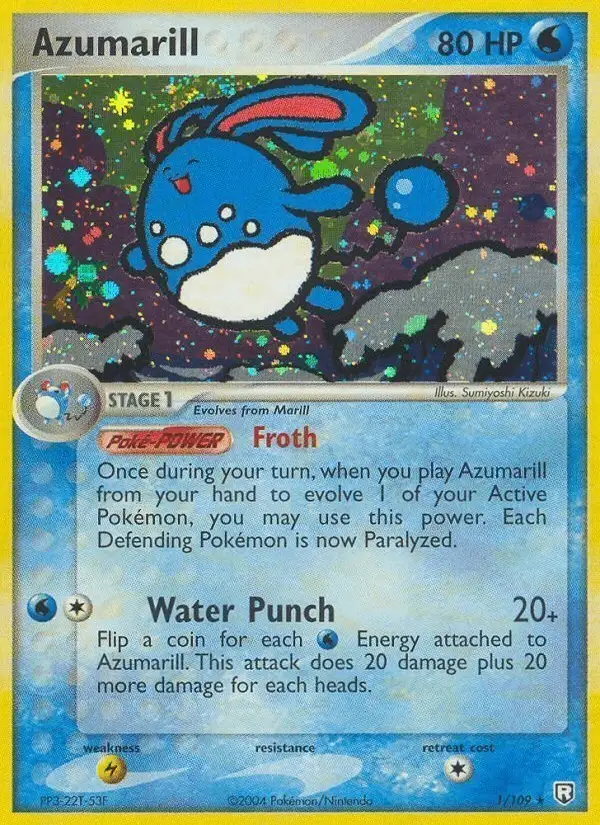 Azumarill #1 Team Rocket Returns PSA 10