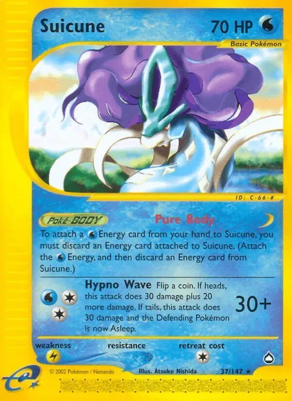Suicune #37 Aquapolis PSA 10