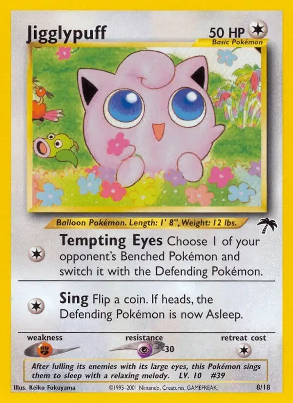 Jigglypuff #8 Southern Islands PSA 10