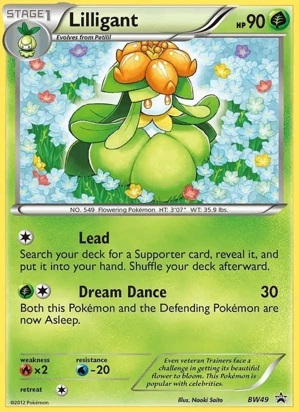 Lilligant #BW49 BW Black Star Promos PSA 10