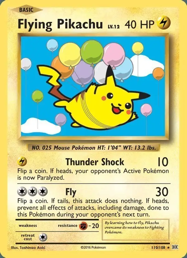 Flying Pikachu #110 Evolutions PSA 10