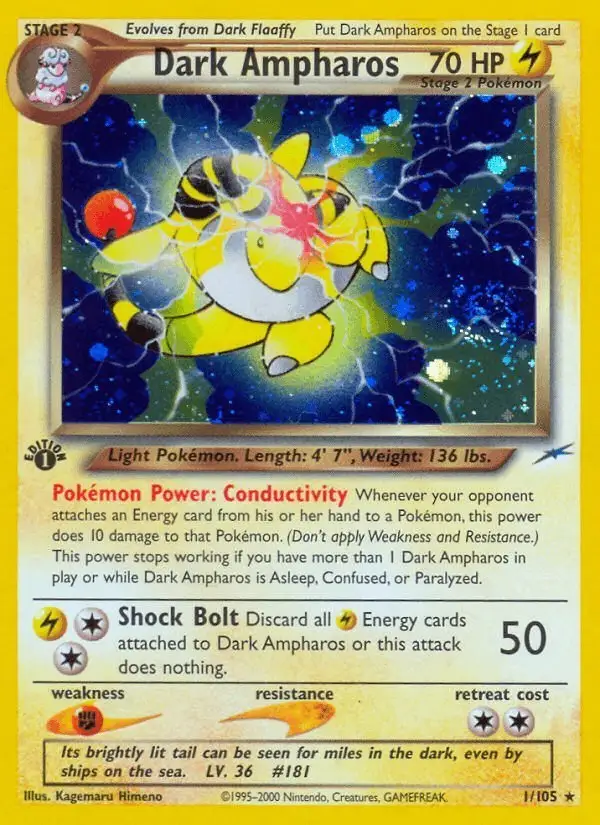 Dark Ampharos #1 Neo Destiny PSA 10