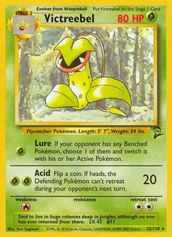 Victreebel #32 Base Set 2 PSA 10