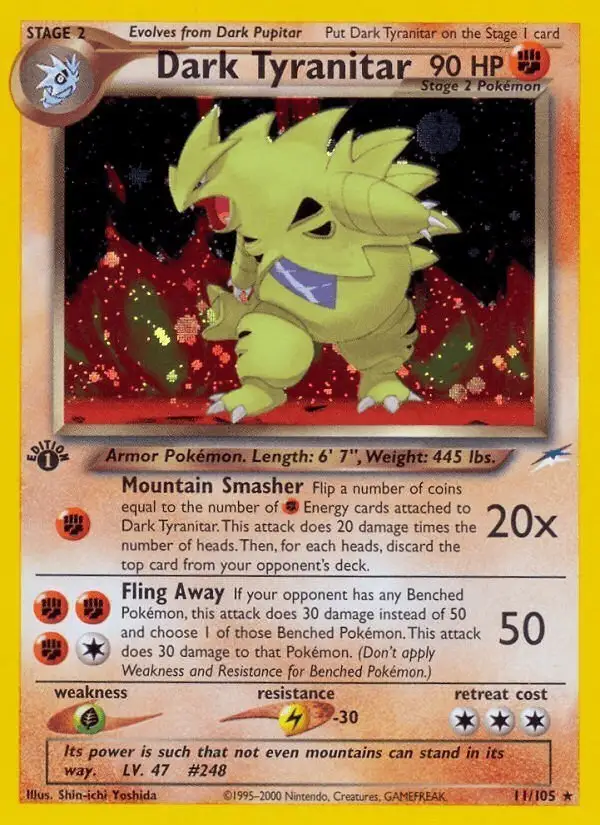 Dark Tyranitar #11 Neo Destiny PSA 10