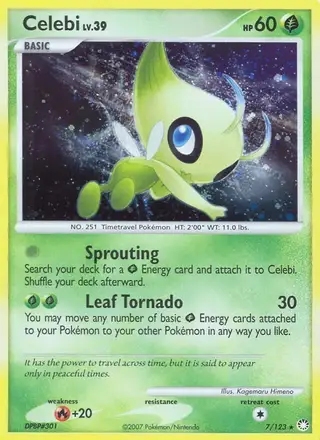Celebi #7 Mysterious Treasures PSA 10