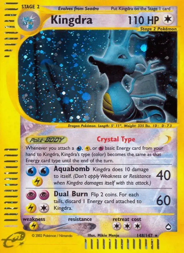 Kingdra #148 Aquapolis PSA 10