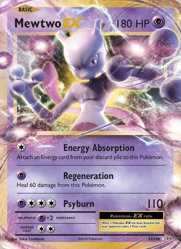 Mewtwo EX #52 Evolutions PSA 10