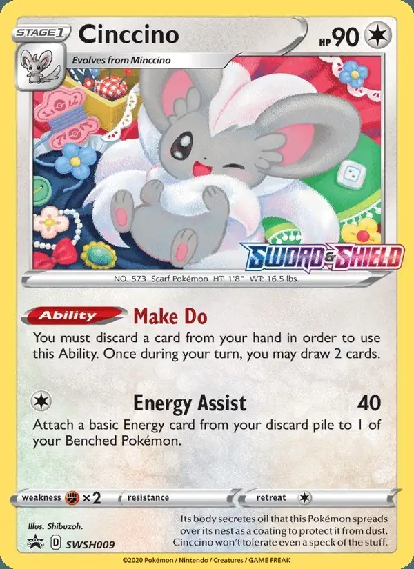 Cinccino #SWSH009 SWSH Black Star Promos PSA 10