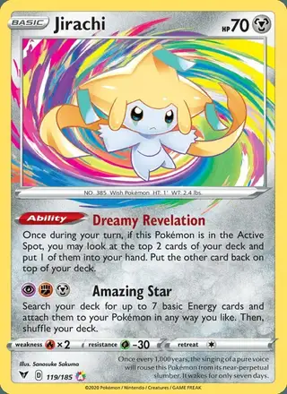 Jirachi #119 Vivid Voltage PSA 10