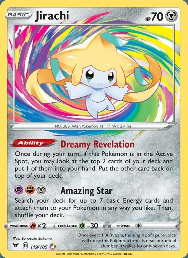 Jirachi #119 Vivid Voltage PSA 10